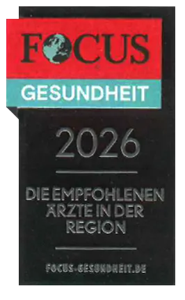 Siegel: Focus Gesundheit – Empfohlene Ärzte in der Region 2026